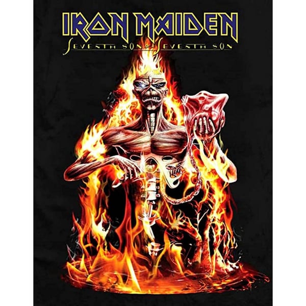Iron Maiden Unisex Adult Seventh Son Cotton T-Shirt