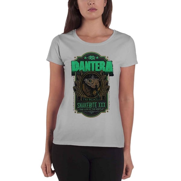 Pantera Womens/Ladies Snakebite XXX Label Heather T-Shirt