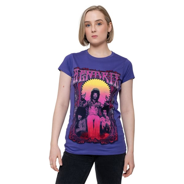 Jimi Hendrix Womens/Ladies Karl Ferris Wheel Cotton T-Shirt