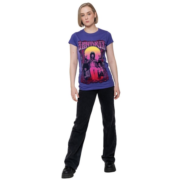 Jimi Hendrix Womens/Ladies Karl Ferris Wheel Cotton T-Shirt