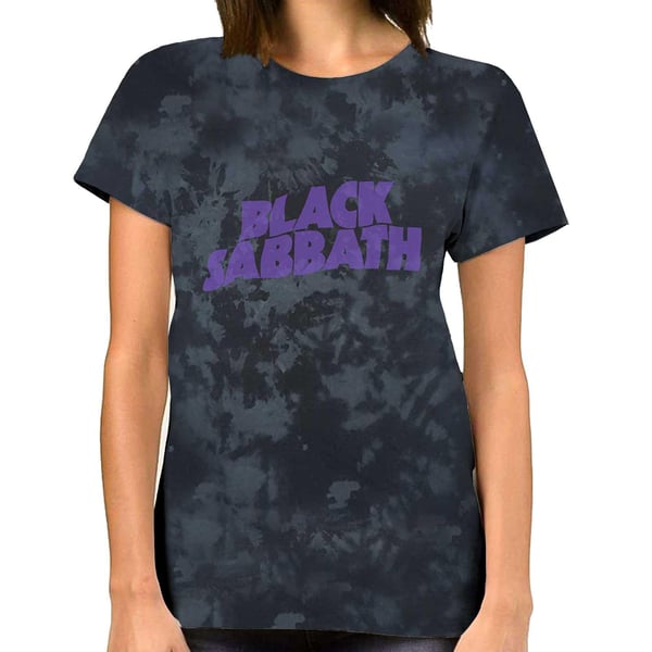Black Sabbath Unisex T-shirt med bølget logo til voksne