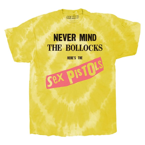 Sex Pistols Unisex T-shirt til voksen med Dip Dye-farve til Never Mind The Bollocks Album