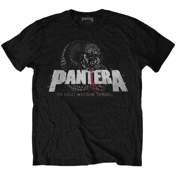 Pantera Unisex Adult Snake Cotton Logo T-Shirt