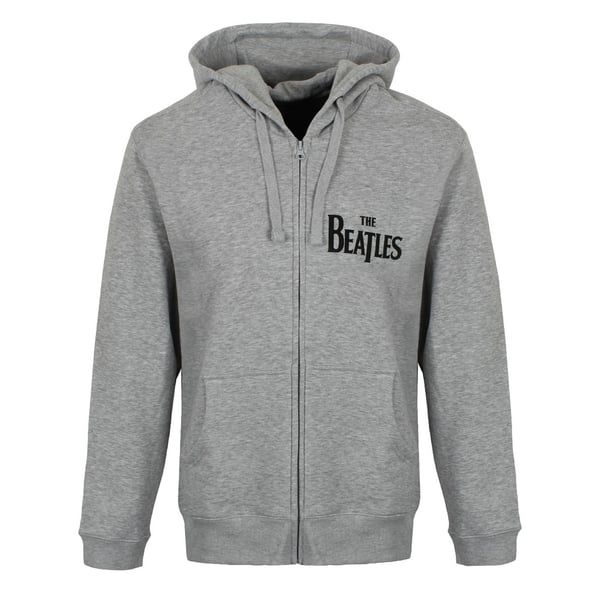 The Beatles Unisex Aikuisten Drop T Logo Täysvetoketjuhuppari The Beatles Unisex Aikuisten Drop T Logo Täysvetoketjuhuppari