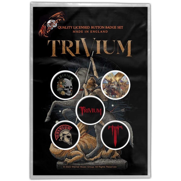 Trivium In The Court Of The Dragon Badge Set (Pack of 5)