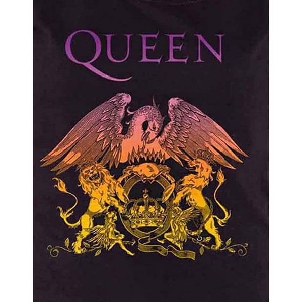 Queen Womens/Ladies Gradient Crest T-Shirt