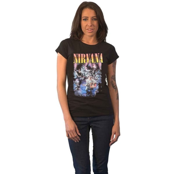 Nirvana Naisten Unplugged Valokuva Puuvilla T-paita