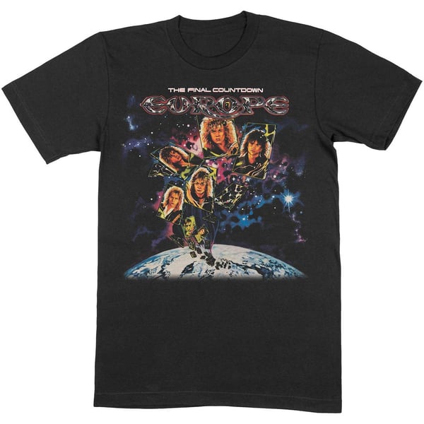 Europe Unisex Aikuisten Final Countdown T-paita