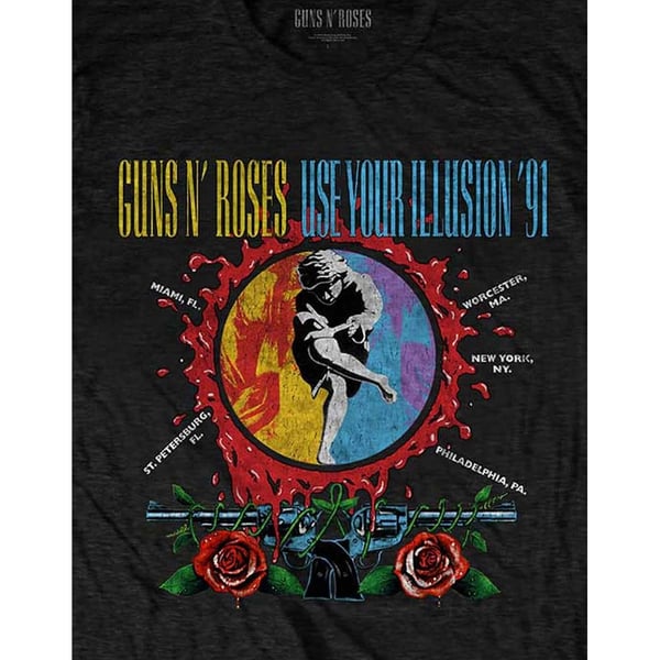 Guns N Roses Unisex T-shirt til voksne Splat