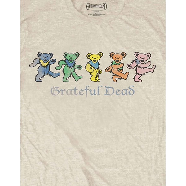 Grateful Dead Unisex T-shirt til voksne med dansende bjørne