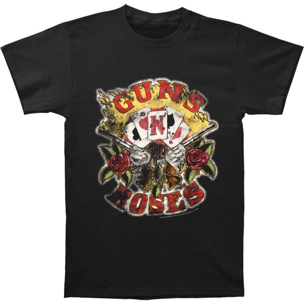Guns N Roses Unisex Adult Cards Cotton T-Shirt