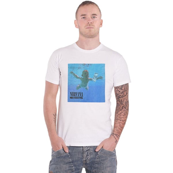 Nirvana Unisex Aikuisten Nevermind-albumin puuvillainen t-paita