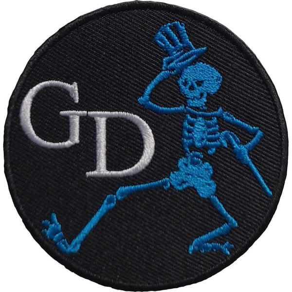 Grateful Dead Skeleton Iron On Patch