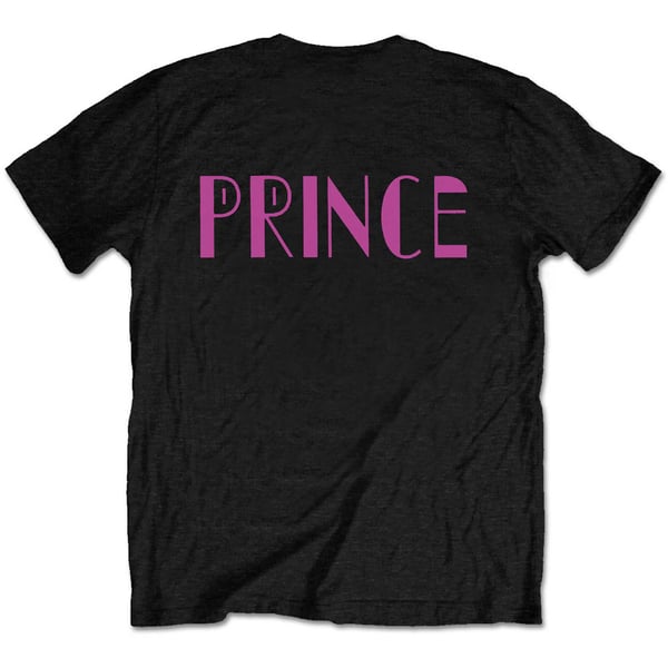 Prince Unisex voksen T-shirt i bomuld med mange ansigter på ryggen med print