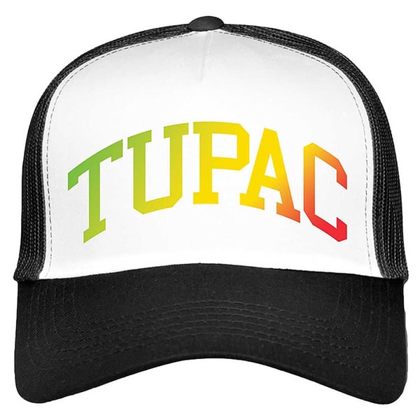Tupac Shakur Unisex Adult Gradient Mesh Logo Baseball Cap