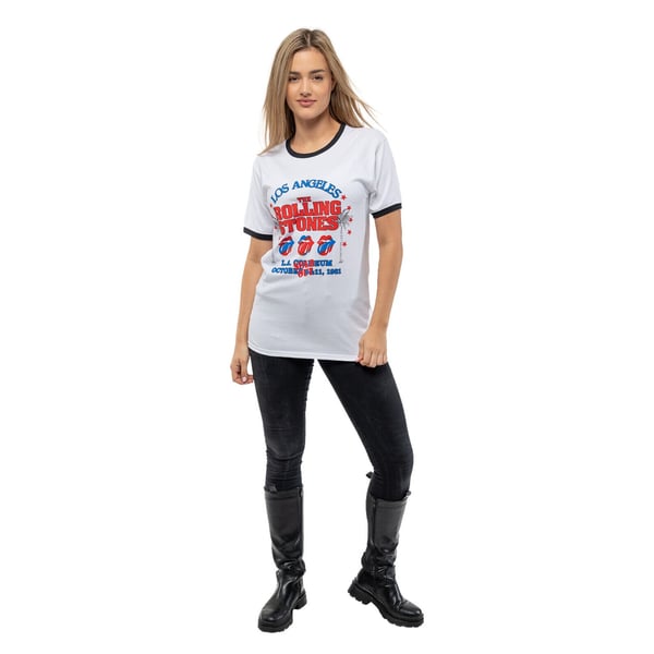 The Rolling Stones Womens/Ladies American LA Tour T-Shirt