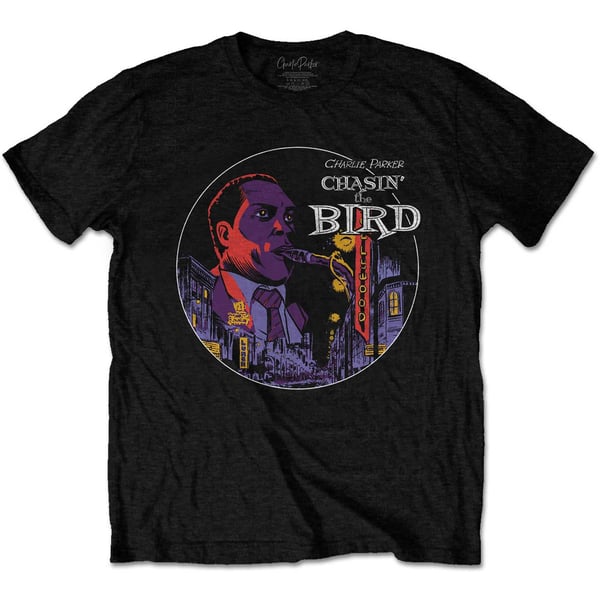 Charlie Parker Unisex Adult Chasin´ The Bird Hollywood Cotton T-Shirt