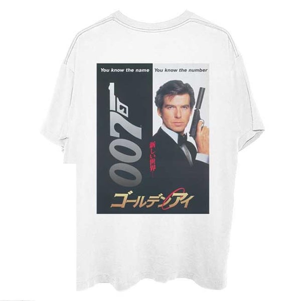 James Bond Unisex Adult GoldenEye Japanese Poster T-Shirt