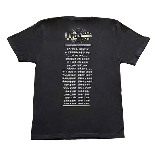 U2 Unisex Aikuisten Lavakuva Puuvillainen T-paita