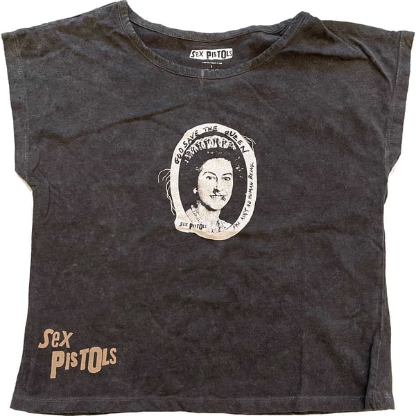 Sex Pistols God Save The Queen Crop Top til kvinder/damer Sex Pistols God Save The Queen Crop Top til kvinder/damer