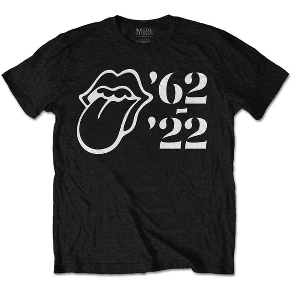 The Rolling Stones Unisex Adult Sixty ´62 - ´22 Outline Cotton T-Shirt