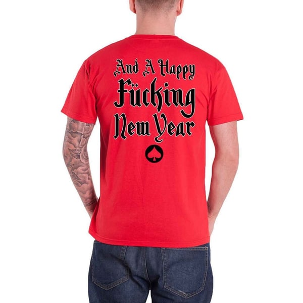 Motorhead Unisex Aikuisten Joulu 2017 Selkäpainatus Puuvilla T-paita