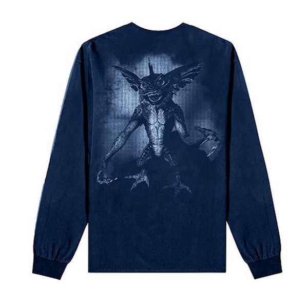 Gremlins Unisex Adult Graphic Print Cotton Long-Sleeved T-Shirt