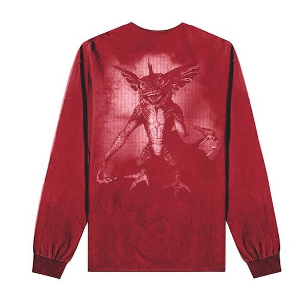 Gremlins Unisex Adult Graphic Print Cotton Long-Sleeved T-Shirt