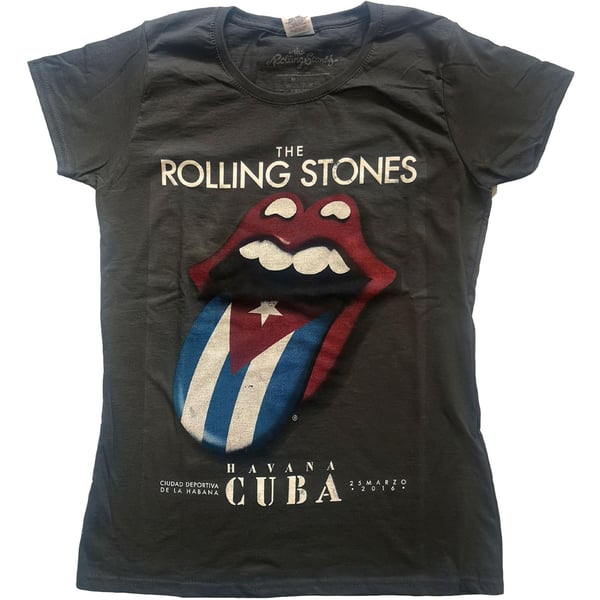 The Rolling Stones Womens/Ladies Havana Cuba T-Shirt