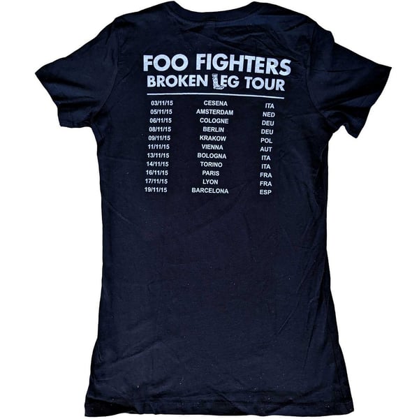 Foo Fighters Womens/Ladies Break A Leg Back Print T-Shirt