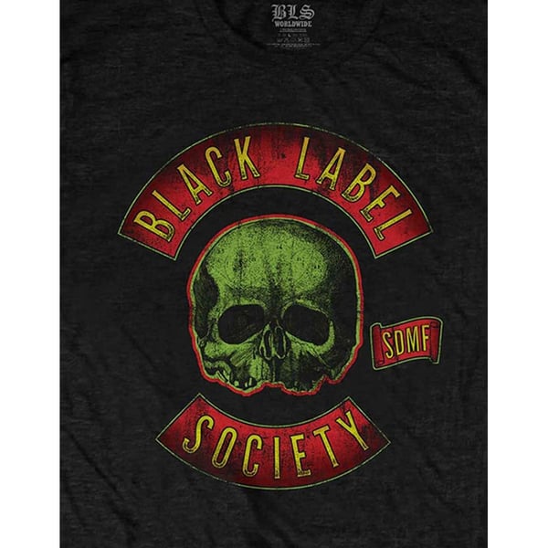 Black Label Society Unisex Adult Skull Logo T-Shirt