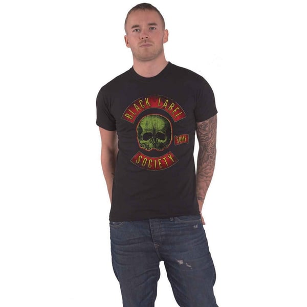 Black Label Society Unisex Adult Skull Logo T-Shirt