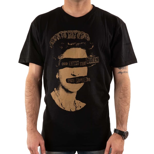 Sex Pistols Unisex voksen T-shirt med pyntet God Save The Queen for voksne