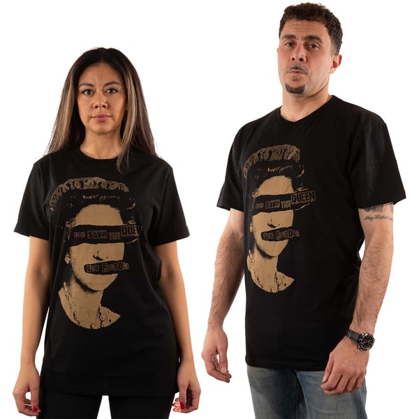 Sex Pistols Unisex voksen T-shirt med pyntet God Save The Queen for voksne