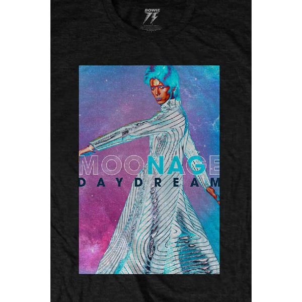 David Bowie Unisex Adult Moonage Space Cotton T-Shirt