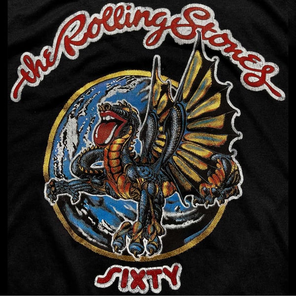 The Rolling Stones naisten/naisten Sixty Dragon Globe -puuvillainen T-paita