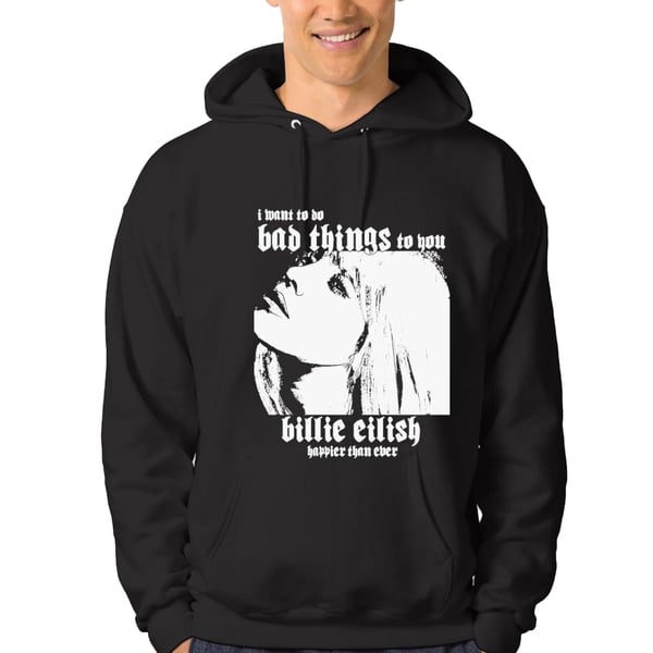 Billie Eilish Unisex aikuisten Bad Things -huppari
