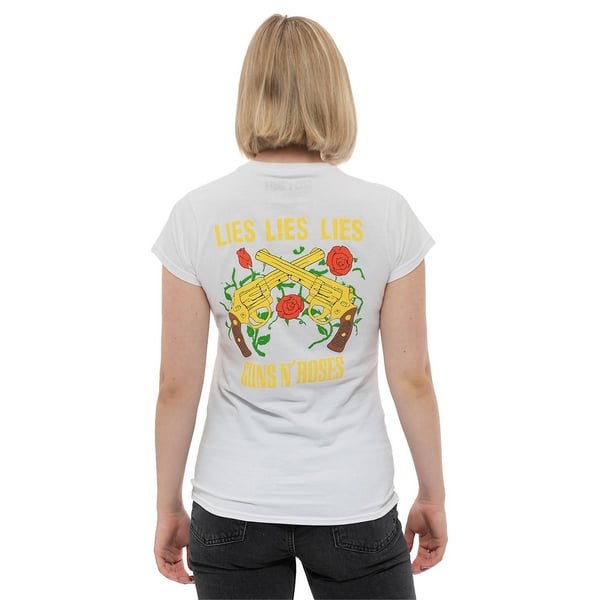 Guns N Roses Womens/Ladies Lies Lies Lies Back Print T-Shirt