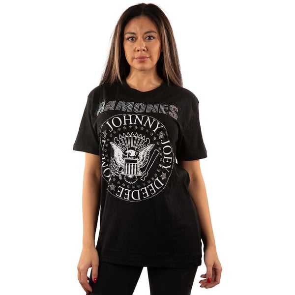 Ramones Unisex Adult Presidential Seal Embellished T-Shirt