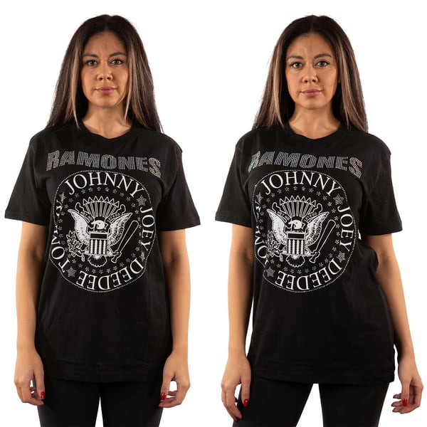 Ramones Unisex Adult Presidential Seal Embellished T-Shirt