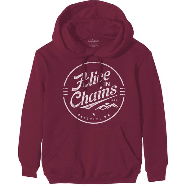 Alice In Chains Unisex Aikuisten Ympyrälogo Huppari Alice In Chains Unisex Aikuisten Ympyrälogo Huppari