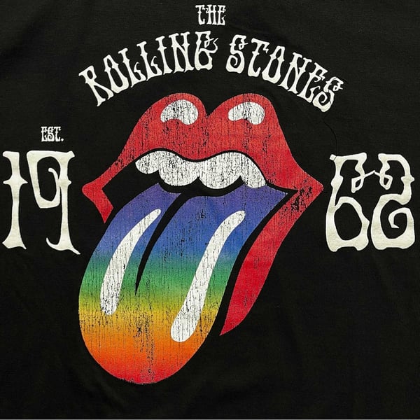 The Rolling Stones Womens/Ladies Sixty Rainbow Hi-Build T-Shirt