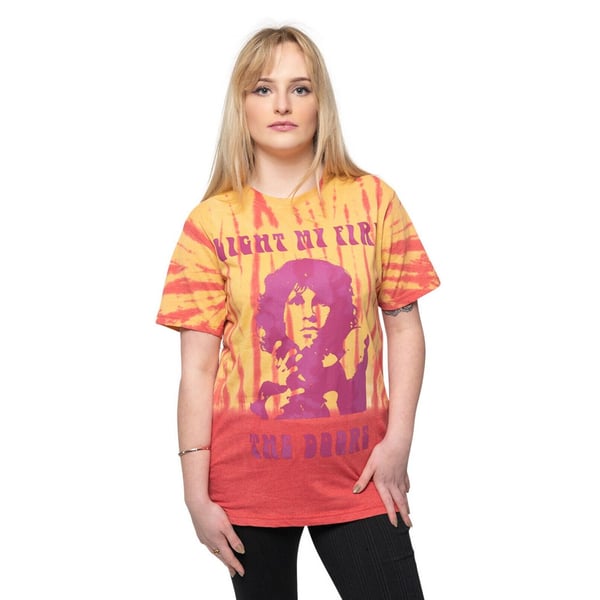 The Doors Unisex Adult Light My Fire Tie Dye T-Shirt