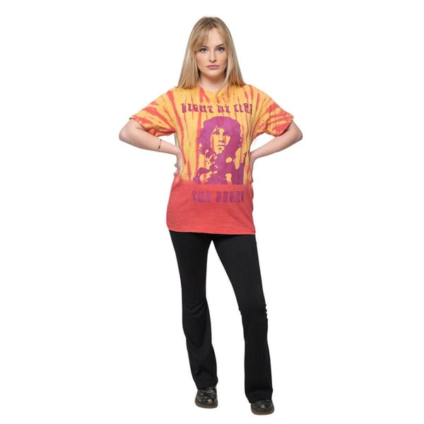The Doors Unisex Adult Light My Fire Tie Dye T-Shirt