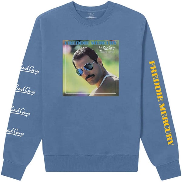 Freddie Mercury Unisex Adult Mr Bad Guy Sleeve Print Long-Sleeved T-Shirt