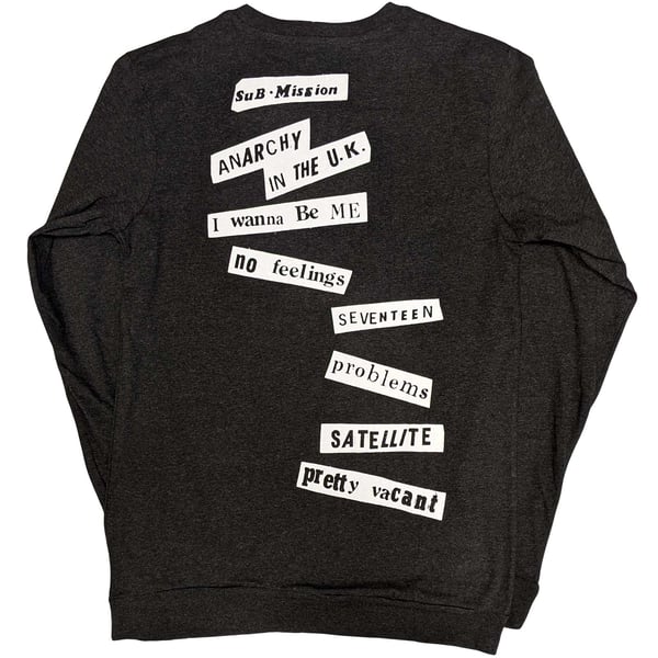 Sex Pistols Unisex Adult 100 Club Back Print Long-Sleeved T-Shirt