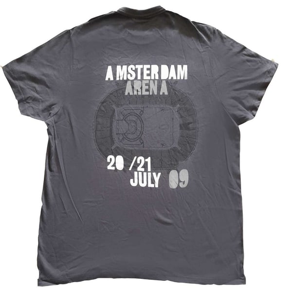 U2 Unisex 360 graders rundvisning i Amsterdam 2009 T-shirt i bomuld for voksne
