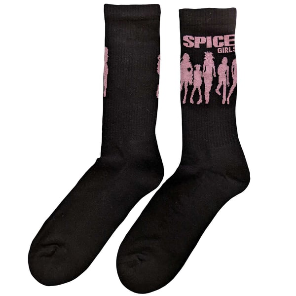 Spice Girls Unisex Adult Silhouette Socks