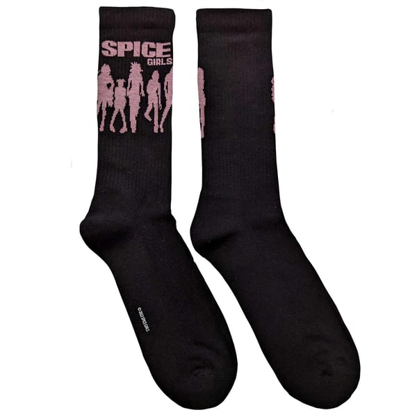 Spice Girls Unisex Adult Silhouette Socks