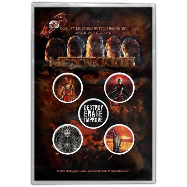 Meshuggah Immutable Badge Set (Pack of 5)